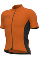 ALÉ Cyklistický dres s krátkym rukávom - SOLID COLOR BLOCK - oranžová