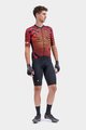 ALÉ Cyklistický dres s krátkym rukávom - PR-S CHECKER - červená