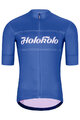 HOLOKOLO Cyklistický dres s krátkym rukávom - GEAR UP - modrá