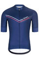 HOLOKOLO Cyklistický dres s krátkym rukávom - LEVEL UP - modrá
