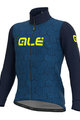 ALÉ Cyklistická zimná bunda a nohavice - SOLID CROSS WINTER - čierna/modrá