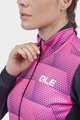 ALÉ Cyklistická zateplená bunda - SOLID SHARP LADY WNT - ružová/čierna