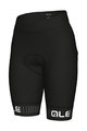 ALÉ Cyklistický krátky dres a krátke nohavice - COLOR BLOCK LADY - biela/čierna