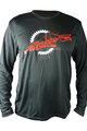 HAVEN Cyklistický dres s dlhým rukávom letný - NAVAHO LONG MTB - čierna/červená