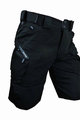 HAVEN Cyklistické nohavice krátke bez trakov - CUBES BLACKIES - čierna