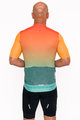 HOLOKOLO Cyklistický dres s krátkym rukávom - INFINITY - zelená/červená/oranžová
