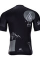 HOLOKOLO Cyklistický dres s krátkym rukávom - BLACK OUT - biela/čierna