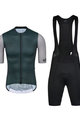 MONTON Cyklistický krátky dres a krátke nohavice - CHECHEN - zelená/čierna