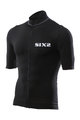 SIX2 Cyklistický dres s krátkym rukávom - BIKE3 CHROMO - čierna