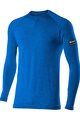 SIX2 Cyklistické tričko s dlhým rukávom - TS2 MERINOS - modrá