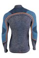 UYN Cyklistické tričko s dlhým rukávom - AMBITYON - šedá/modrá