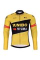 BONAVELO Cyklistický zimný dres a nohavice - JUMBO-VISMA 2023 WNT - čierna/žltá