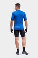 ALÉ Cyklistický dres s krátkym rukávom - SOLID COLOR BLOCK - modrá