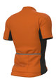 ALÉ Cyklistický dres s krátkym rukávom - SOLID COLOR BLOCK - oranžová