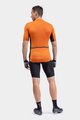 ALÉ Cyklistický dres s krátkym rukávom - SOLID COLOR BLOCK - oranžová