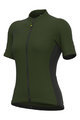 ALÉ Cyklistický dres s krátkym rukávom - SOLID COLOR BLOCK - zelená