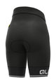 ALÉ Cyklistické nohavice krátke bez trakov - SOLID BLEND LADY - čierna/biela