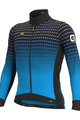 ALÉ Cyklistický dres s dlhým rukávom zimný - PRS BULLET DWR - čierna/modrá