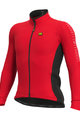 ALÉ Cyklistický dres s dlhým rukávom zimný - SOLID FONDO WINTER - červená