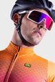 ALÉ Cyklistický dres s dlhým rukávom zimný - R-EV1 CLIMA PROTECTION 2.0 VELOCITY WIND G+ - oranžová/čierna