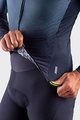 ALÉ Cyklistický dres s dlhým rukávom zimný - R-EV1 CLIMA PROTECTION 2.0 VELOCITY WIND G+ - šedá/čierna
