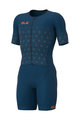 ALÉ Cyklistická kombinéza - TRIATHLON  MAUI LONG TRI SS - modrá
