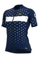 ALÉ Cyklistický dres s krátkym rukávom - PRR STARS LADY - modrá/biela