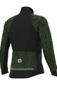 ALÉ Cyklistická zateplená bunda - PR-R GREEN BOLT - čierna/zelená