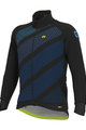 ALÉ Cyklistická zateplená bunda - PR-R TAK WOOL THERMO - čierna/modrá