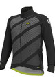 ALÉ Cyklistická zateplená bunda - PR-R TAK WOOL THERMO - čierna/šedá