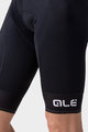 ALÉ Cyklistické nohavice krátke s trakmi - PR-R SELLA PLUS - čierna/biela