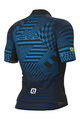 ALÉ Cyklistický dres s krátkym rukávom - PR-S CHECKER - modrá