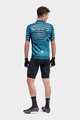 ALÉ Cyklistický dres s krátkym rukávom - PR-S CHECKER - svetlo modrá