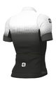 ALÉ Cyklistický dres s krátkym rukávom - PR-S GRADIENT - biela