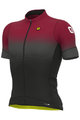 ALÉ Cyklistický dres s krátkym rukávom - PR-S GRADIENT - červená/šedá