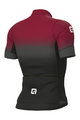 ALÉ Cyklistický dres s krátkym rukávom - PR-S GRADIENT - červená/šedá