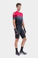 ALÉ Cyklistický dres s krátkym rukávom - PR-S GRADIENT - červená/šedá