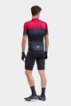 ALÉ Cyklistický dres s krátkym rukávom - PR-S GRADIENT - červená/šedá