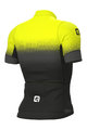 ALÉ Cyklistický dres s krátkym rukávom - PR-S GRADIENT - žltá