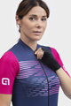 ALÉ Cyklistický dres s krátkym rukávom - PR-S LOGO LADY - fialová/ružová