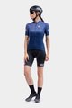 ALÉ Cyklistický dres s krátkym rukávom - SOLID LEVEL LADY - modrá