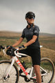 ALÉ Cyklistický dres s krátkym rukávom - SOLID LEVEL LADY - šedá