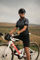 ALÉ Cyklistický dres s krátkym rukávom - SOLID LEVEL LADY - šedá