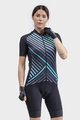 ALÉ Cyklistický dres s krátkym rukávom - PR-R FAST LADY - čierna