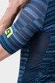 ALÉ Cyklistický dres s krátkym rukávom - SOLID STEP - modrá