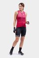 ALÉ Cyklistický dres bez rukávov - SOLID LEVEL LADY - bordová