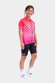 ALÉ Cyklistický dres s krátkym rukávom - BUBBLE - červená/ružová