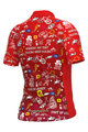 ALÉ Cyklistický dres s krátkym rukávom - VIBES - červená