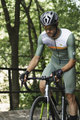 ALÉ Cyklistický dres s krátkym rukávom - ZIG ZAG PR-S - zelená