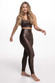ATHLEEYA legíny - ESSENTIAL SHINE - hnedá